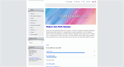 Desktop Screenshot of dumlekaru.cz
